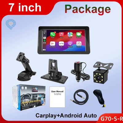 Cross-border portable 7-inch car Naviqasiyalı ağıllı güzgülər - 7inch-car-smart-screen-carplay-cross-border-english-version-standard-reversing-camera