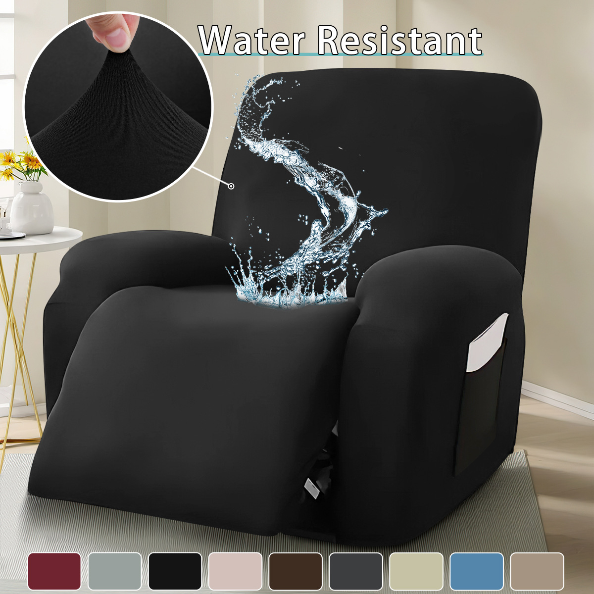 Negro (a prueba de salpicaduras)