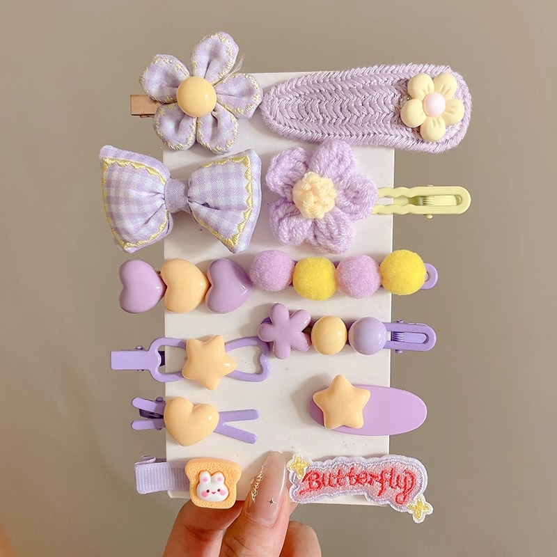 Clip de pelo de peluche clip lateral clip lateral clip para niños clip de cabello clip de frangeo 2025 nuevo bebé adorable adornamiento para el cabello