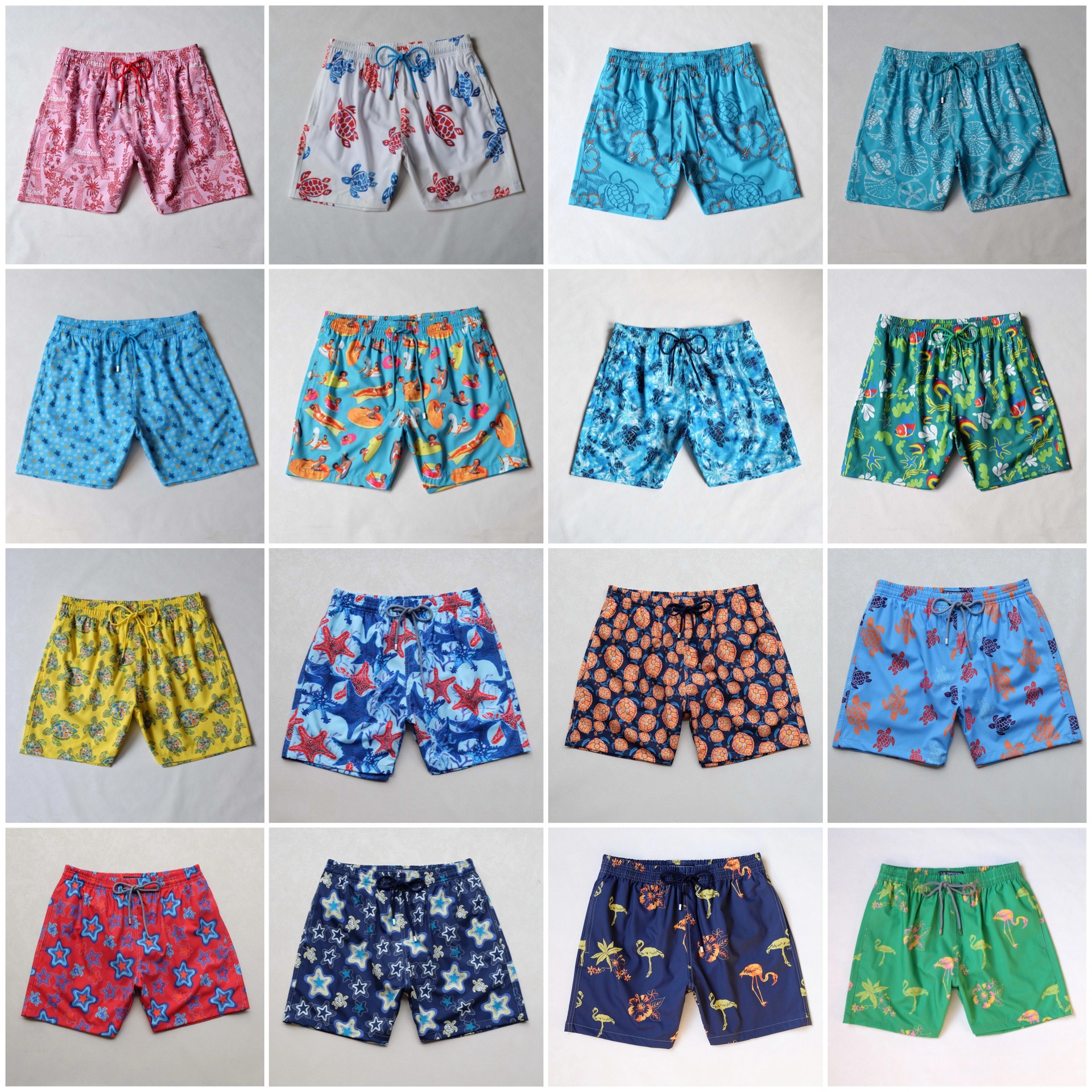 Turtle Brand Swim Trunks New Men's Quick-Drying Elastic Beach Shorts Swimming Trunks Turtle Brand Beach Shorts Wholesale for Export