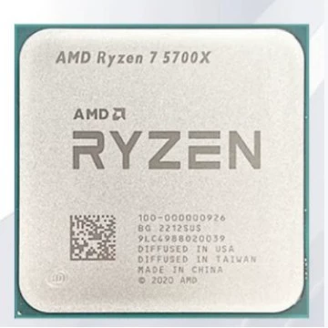 Процессор AMD Ryzen R7 5700X, 8 ядер 16 потоков, ускоренная частота до 4.6 ГГц