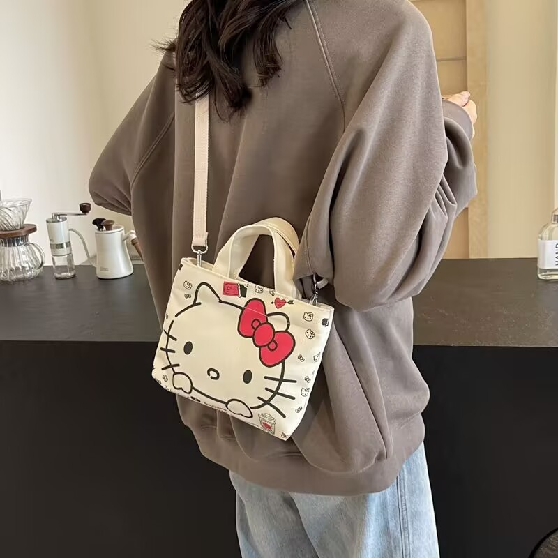 Cartoon Cute Kt Cat Shoulder Bag Export New Trendyy Fashion Handbag Korean Style Casual Work Clothing Crossbody Bag