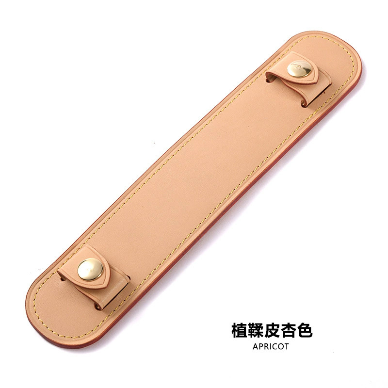 어깨 패드(리벳 포함) 베지터블 태닝 가죽 살구색