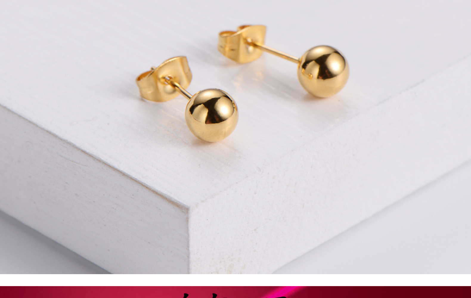 Titanium Steel Round Bead Earrings Double Chain Hollow Butterfly Pendant Necklace Sets wholesale Nih