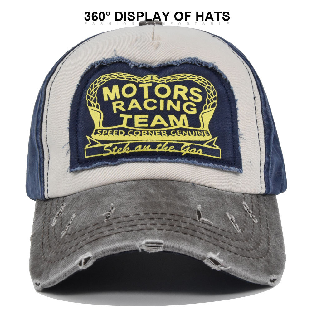 Graffiti Motors Printed Baseball Cap With Duckbill Design_voghion.com