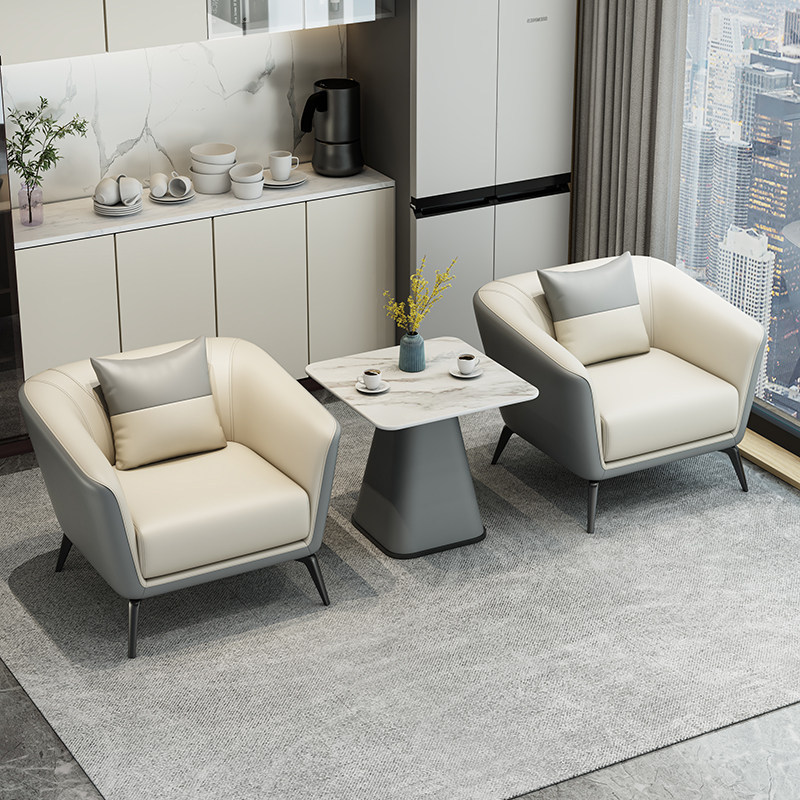 Modern Minimalist Reception Room Hotel Lobby Business Leisure Single Sofa Rest Area Negotiation Table and Chair Set Modern Minimalist Reception Room Hotel Lobby Business Leisure Single Sofa Rest Area Negotiation Table and Chair Set