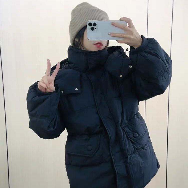 2025冬季新款羽绒服女中长款收腰小个子中款加厚白鸭绒外套一手长