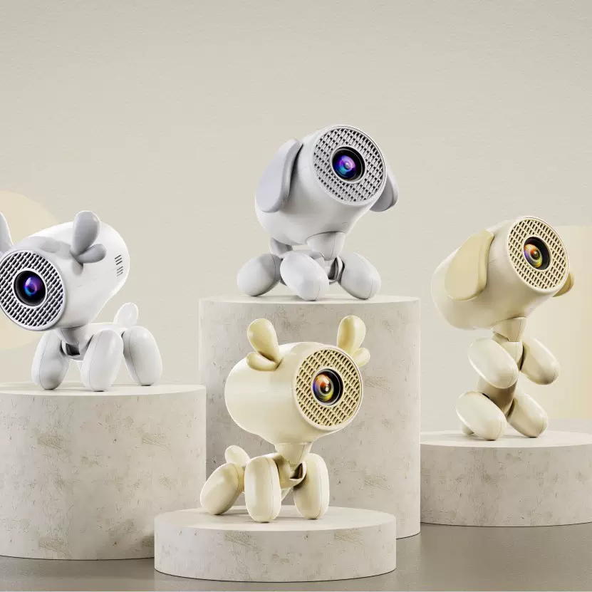 谱达光电便携式投影仪 卧室家庭影院 宿舍投影投屏免支架投影仪