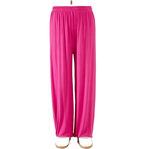 Tai Chi Pants for Men and Women, Spring and Summer Cotton Linen Breathable Sweat Absorbent Tai Chi Suit Pants, High-end Kung Fu Martial Arts Training Lantern Pants, Hong Ji