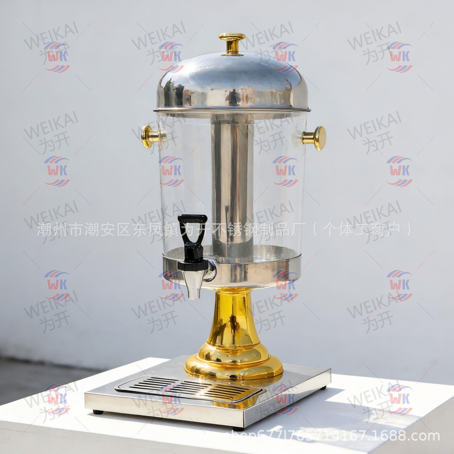 Hotel de acero inoxidable Dingxi comida helada de tres extremos, doble y comercial 8l máquina de bebida de barril de jugo de autoservicio máquina de bebida fría