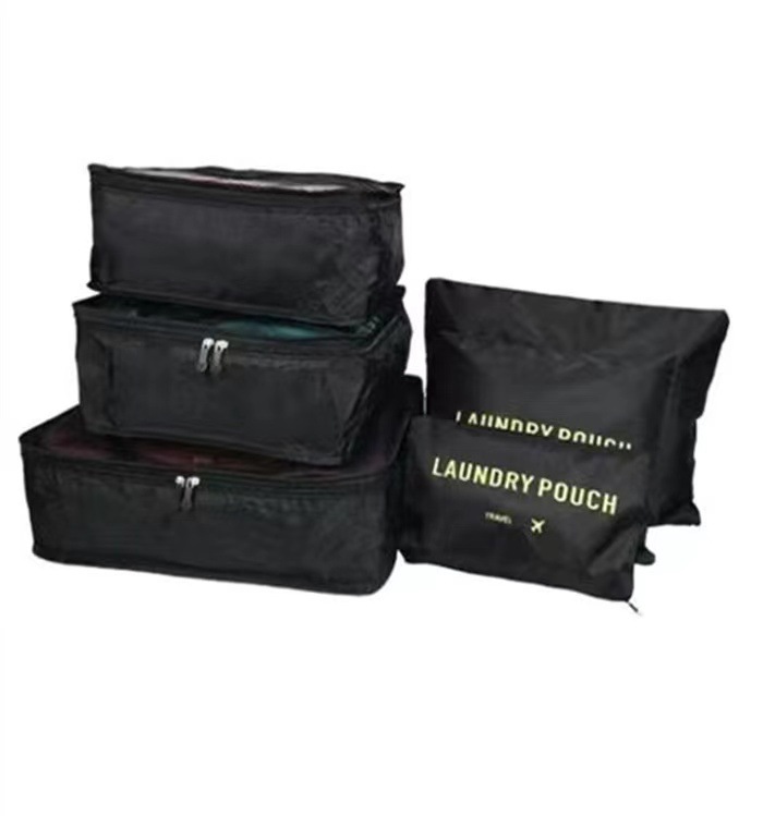 Bolsa de almacenamiento de viaje grande directa de fábrica engrosada clasificación de almacenamiento traje impermeable bolsa de almacenamiento de viaje seis piezas