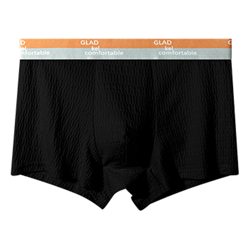 Ropa interior para hombres Pantalones bóxer antibacterianos de algodón para hombres Pantalones bóxer transpirables de algodón para adolescentes Pantalones cortos para niños Pantalones cortos para la cabeza Verano