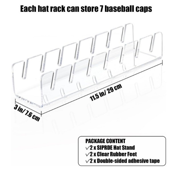 [A형 사각모자 수납함] 투명색상 (컬러박스 포장)