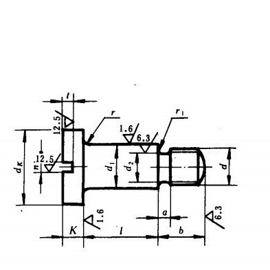 Բ��ͷ������λ�ݶ�M6*3 ������λ��˿GB830 ̨����˿Din923