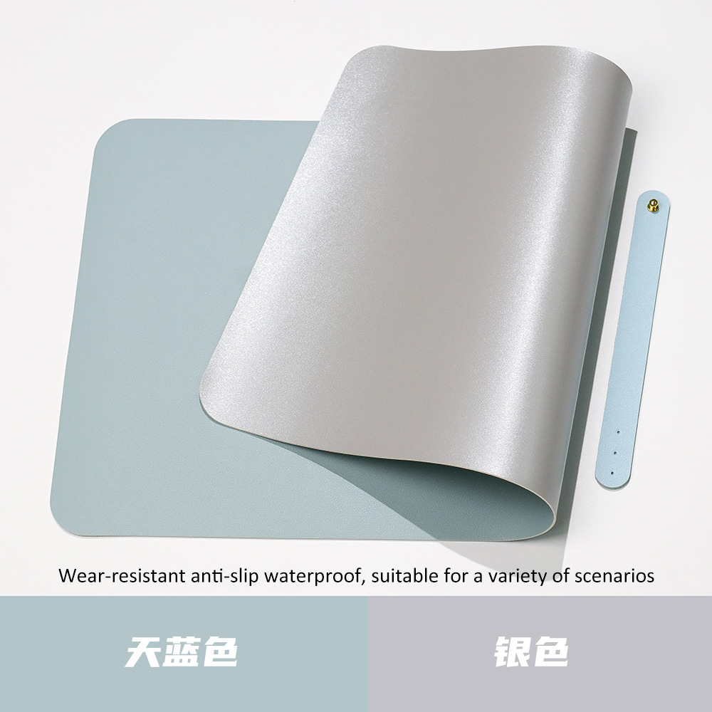 Diseño de cojín de mesa de cuero antideslizante impermeable color sólido super gran patrón publicitario cojín de publicidad para hacer cojín de ratón