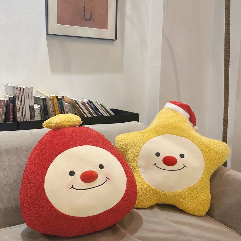 Christmas Little Ghost Pillow Star Doll Cushion Girl Sleeping Hand Warmer Rag Doll Girl Holiday Gift