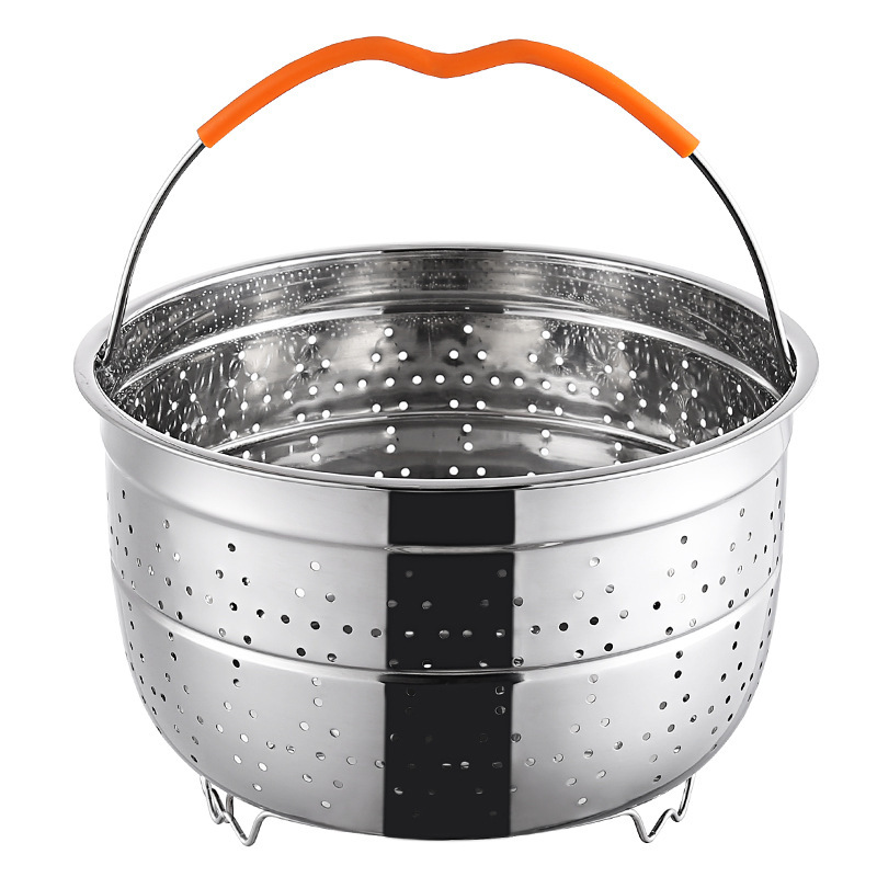 304ステンレス蒸し器炊飯器蒸し器368クォート圧力鍋パーマ防止蒸し器多機能果物洗浄かご|undefined