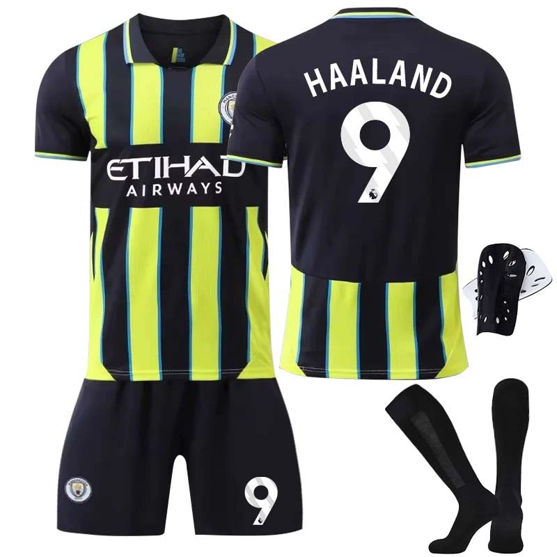 Униформа футбольная на выезд Manchester City 9 Харланд 47 Фуден 19 Алварес 11 ещё набор библиотека футбол