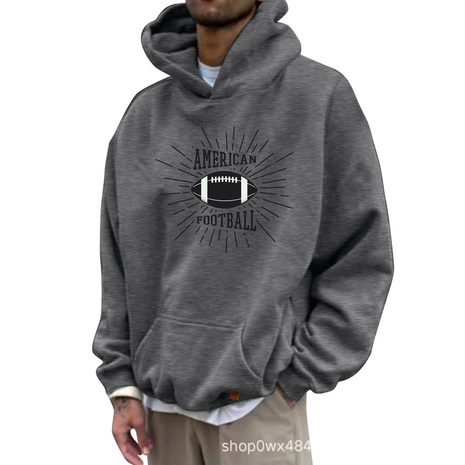 Мужской свитер с капюшоном с длинным рукавом Бейсбол причудливый узор 3D-печать 2023 осень трансграничные новые производители источников