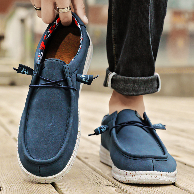 Mark Fréijoers-Summer Mokassinen Hären Loafers Héichqualitativ Echtlieder Schong Hären Flats Liichtgewiicht Fuerschong_voghion.com