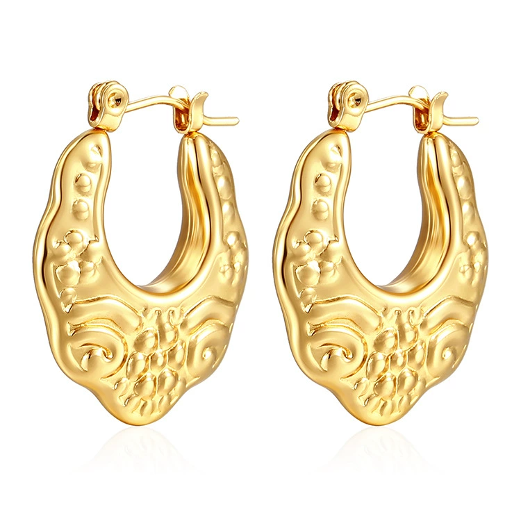 Серьги из нержавеющей стали, европейский стиль, 18 К, оптовая продажа
