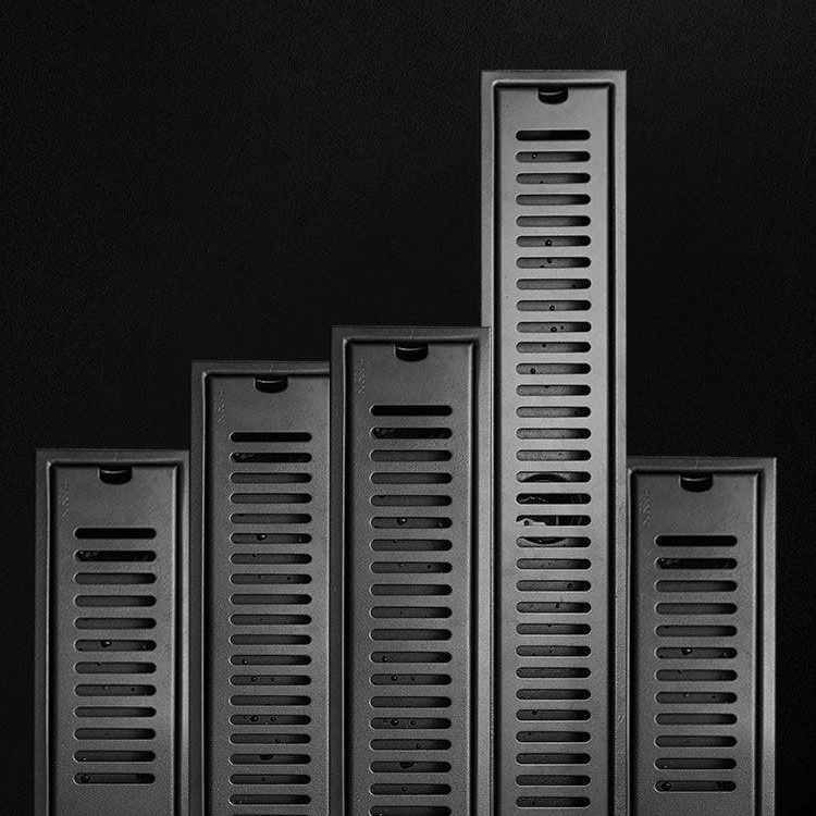 Ingeniería hotel inoxidable drenaje retangular inodoro tipo tira larga desagüe de suelo antiolor sala de ducha de gran desplazamiento tira larga