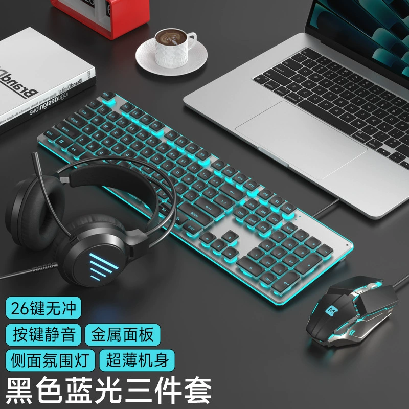 Keyboard, mouse, wireless set for office, gaming mechanical laptop