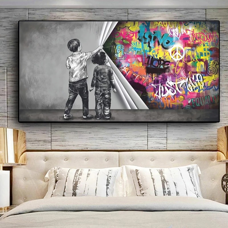 Popular Foreign Trade American Dollar Bill Canvas Painting High-Definition Spray Painting Decorative Painting Core