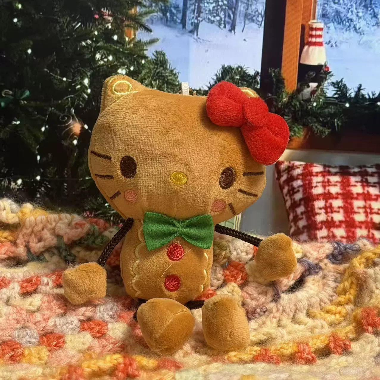 Плюшевая подвеска-брелок для ключей (Hello Kitty) симпатичная кукла, мягкая мини-плюша 10+ вариантов дизайна, подарок 0.038 кг