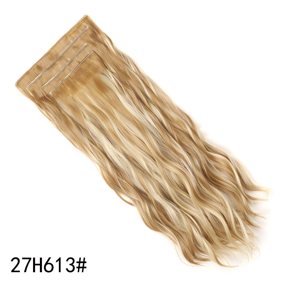 Lange Wellige Kunsthaar Extensions 4-teiliges Set Für Damen_voghion.com