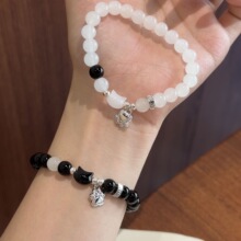 磁吸猫咪手链女夏轻奢小众甜美ins精致新款高级闺蜜手串情侣