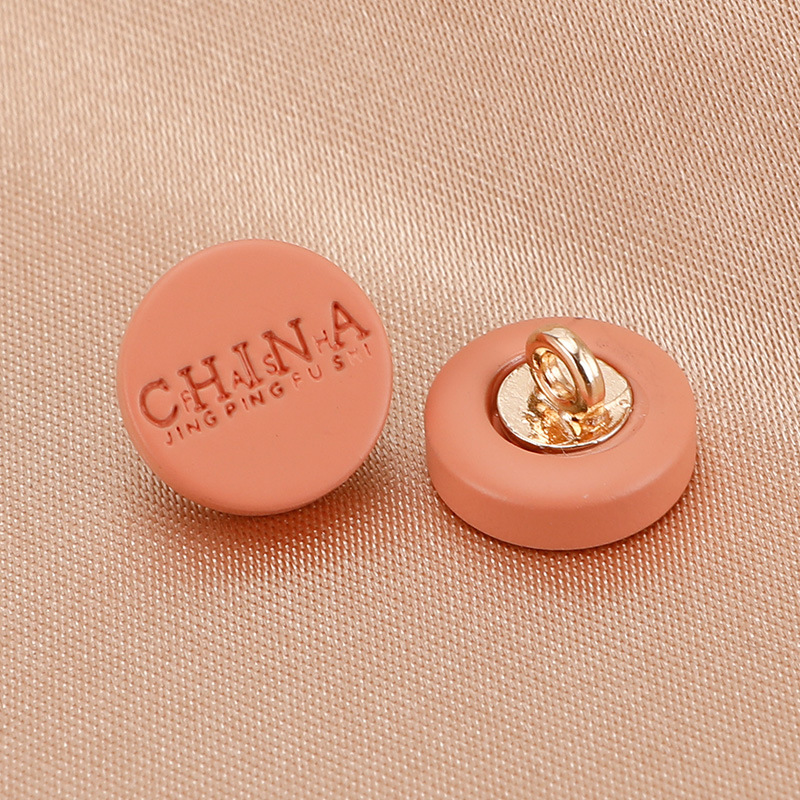 彩色哑光平面高脚扣  金属双拼简约衬衫扣休闲西服西装装饰手缝扣