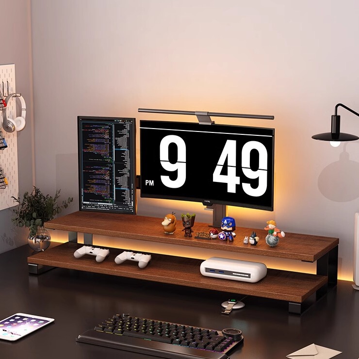 Monitor Elevated Rack Computer Desktop Storage Rack Screen Base Support Shelf Laptop Stand