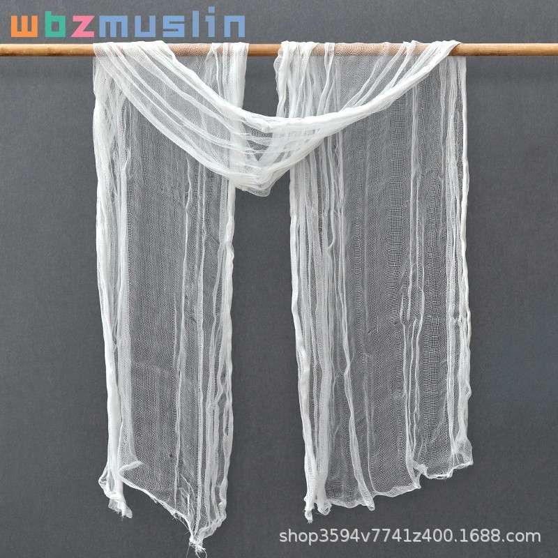 Suministros de gasa manchada de sangre para Halloween para Amazon, manteles espeluznantes para festivales de fantasmas, pantallas para ventanas DIY, tela de gasa teñida de color sangre. image 9