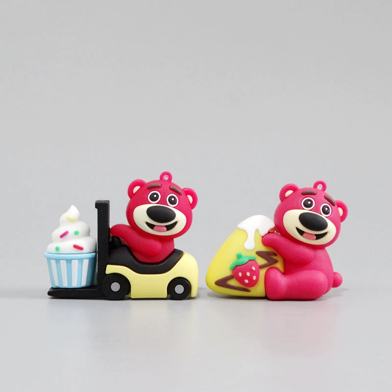 Игрушечное мороженое Toy Story, клубника, медвежонок, пластиковая фигурка, декор для выпечки, подвеска-карусель