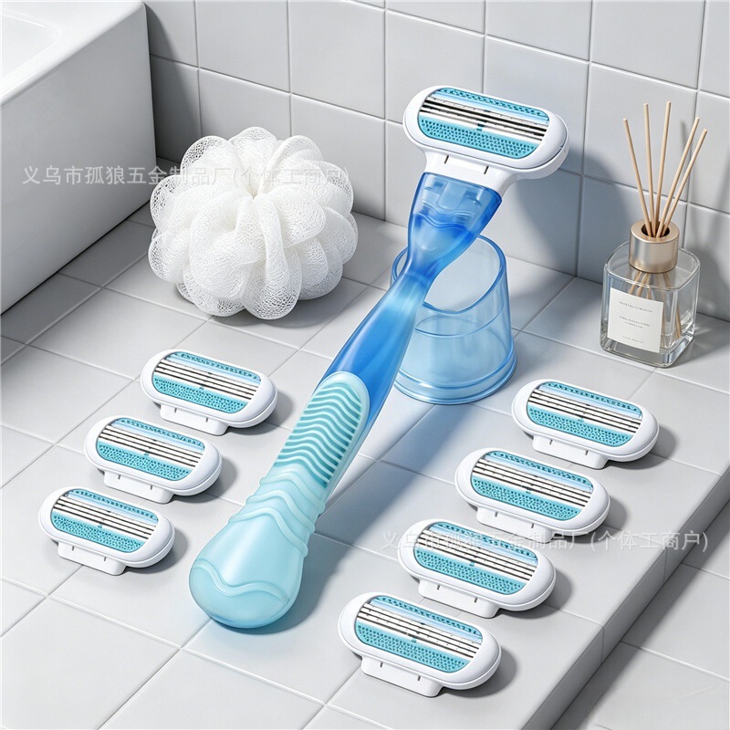 Women's Manual Razor, Special Razor for Shaving, Underarm Hair Remover, Multi-Layer Stainless Steel Blades, Home Grooming Tool
