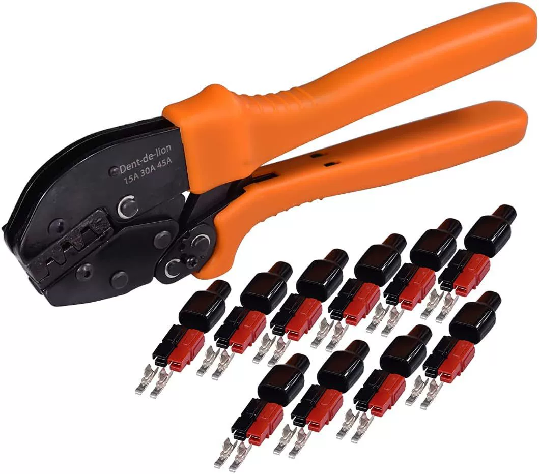 Ручные обжимные клещи с трещоткой для разъемов 15 А, 30 А, 45 А