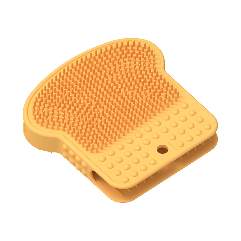 Perro bañado masaje pein de silicona productos de depilación para mascotas guantes para gatos para eliminar el pelo flotante cepillo de depilación de mascotas