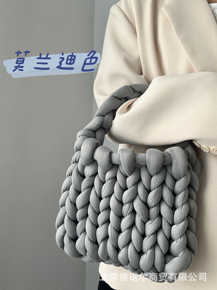 超粗冰岛毛线diy手工编织包包自己手编自制韩版手拎邮差包送女友-阿里巴巴