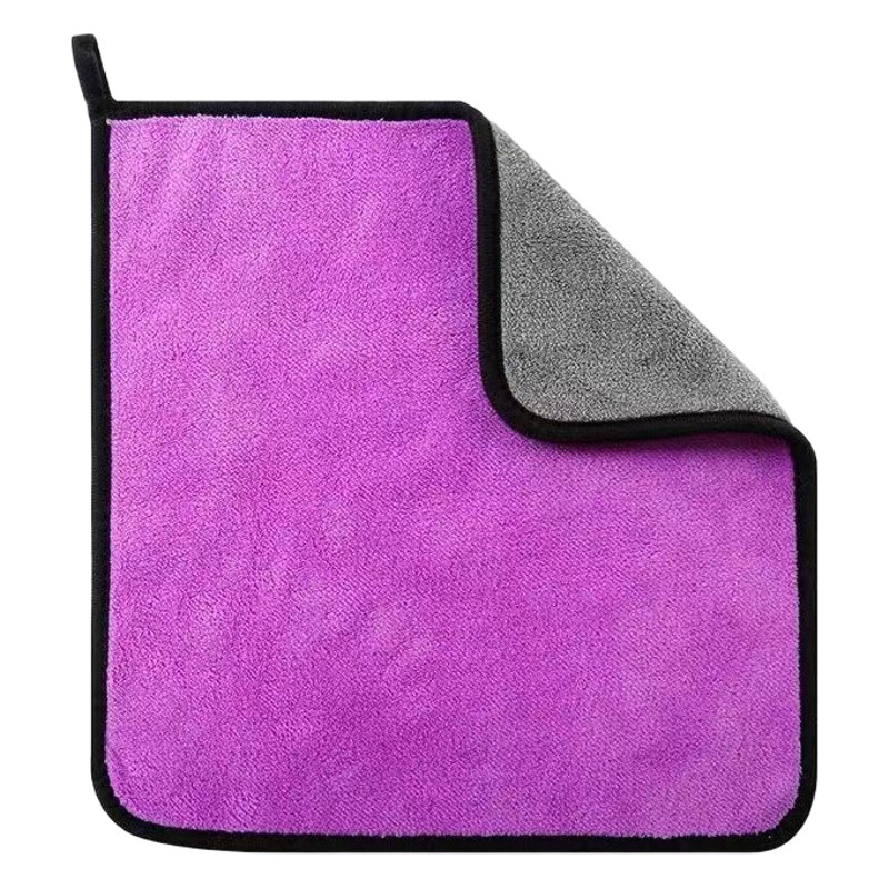 Toalla de Lavado de Autos de Terciopelo de Coral de Alta Densidad, Toalla de Limpieza de Autos de Doble Cara y Gruesa, Toalla de Limpieza de Vidrios, Toalla de Limpieza de Autos al por Mayor