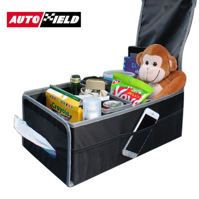 加工定制牛津布PVC涂层汽车收纳箱纸巾盒车载后备箱多功能收纳箱|ms