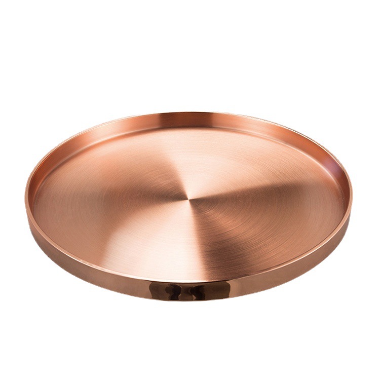 Fábrica al por mayor de acero inoxidable bandeja de frutas 201/304 placa de metal Hotel bar restaurante suministros