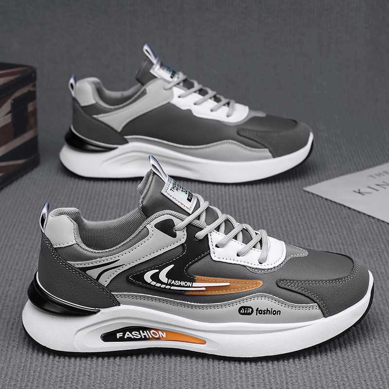Tenis Casuales de Correr para Hombre, Piel Sintética y PVC, Transpirable, Ligero, para Uso Diario