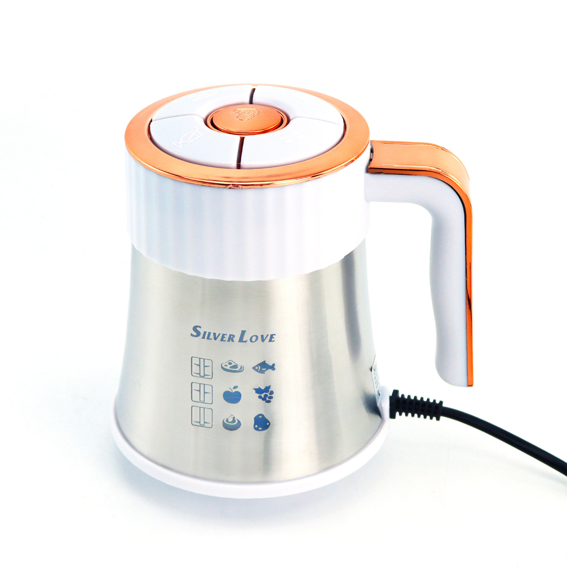 Exportación doméstica de acero inoxidable molinillo de carne máquina de cocina multifuncional freno molinillo de carne de alta potencia batidora