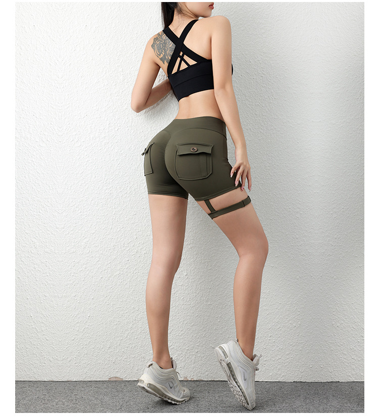 Streetwear Sports Solid Color Nylon Spandex Active Bottoms Leggings display picture 27
