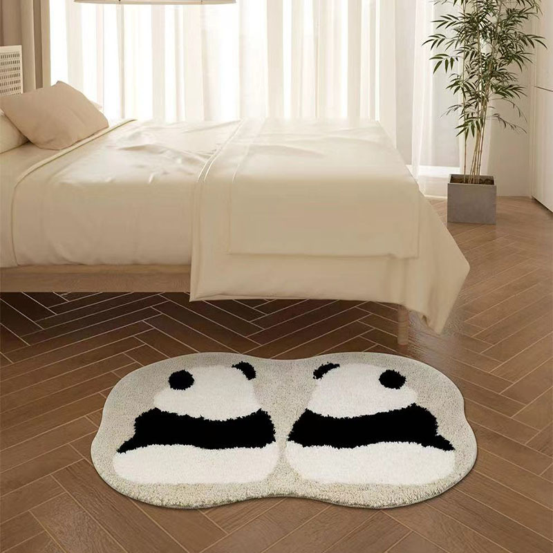 Cachemira piso de dibujos animados baño Baño absorbente hogar inodoro boca antideslizante pie estera alfombra dormitorio alfombra al por mayor