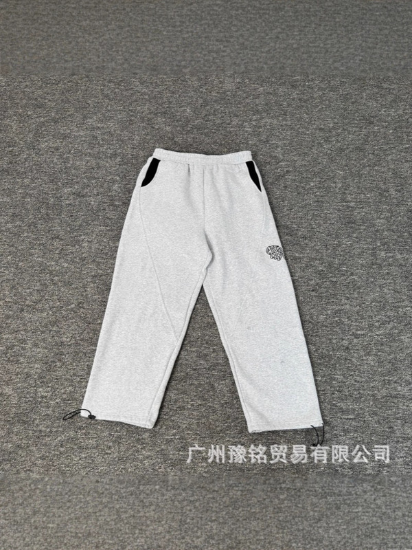 欧美高街秋冬新款美式时尚潮流宽松休闲字母刺绣连帽卫衣卫裤男女|undefined