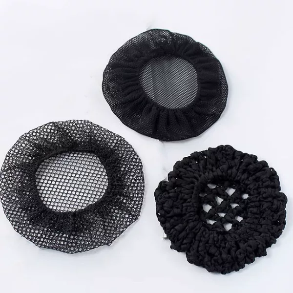 Professional nurse hairnet, enlarged and densely woven, elastic without fine mesh, handmade DIY accessory for hair decoration