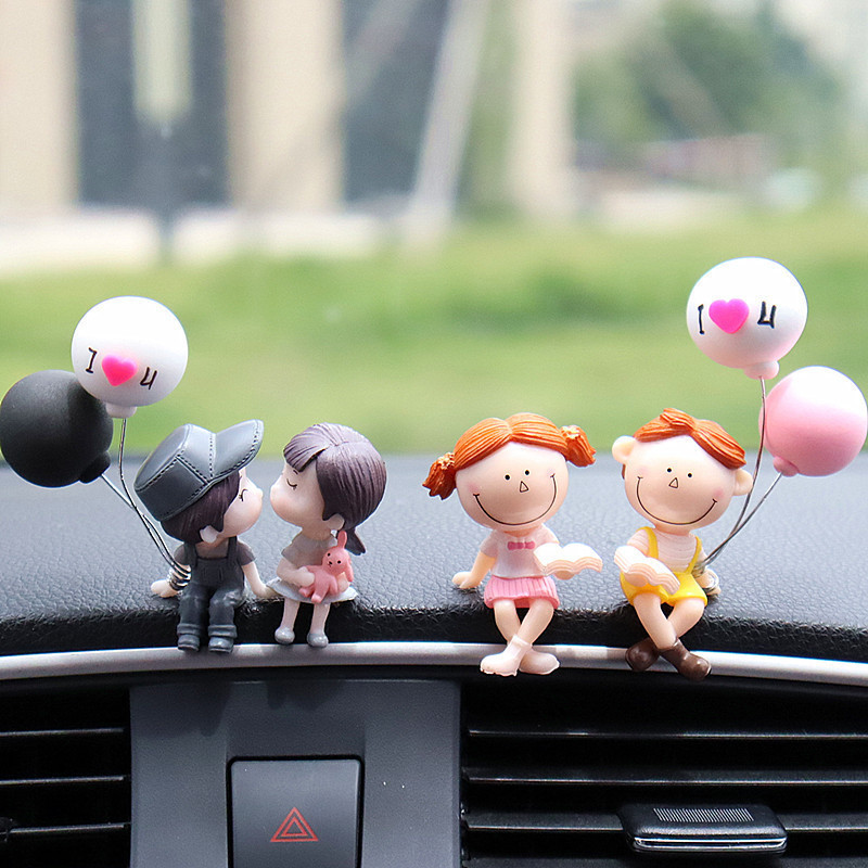 Lindo regalo para niñas, decoración de coche de pareja, decoración de coche, pastel, decoración de escritorio de oficina en el hogar