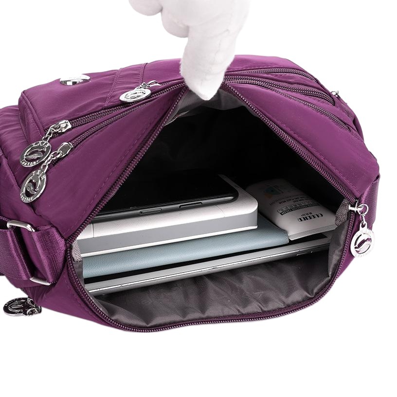 Bolsa de tela para mujer bolsa de hombro bolsa de tela de nylon impermeable Bolsa De mujer japonesa y coreana bolsa crossbody de lona madre bolsa de mensajero bolsa de negocios Mujer